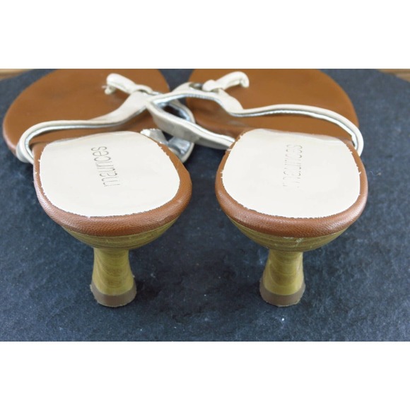 Maurices Size 10 M Beige Flip Flop Synthetic Women Sandal Shoes Farrah - Picture 5 of 7